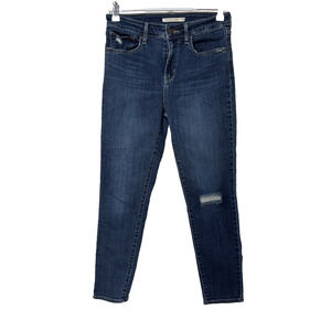 Levi's 721 High Rise Skinny Women's 28 Jeans Ripped Urban Streetwear Cowgirl